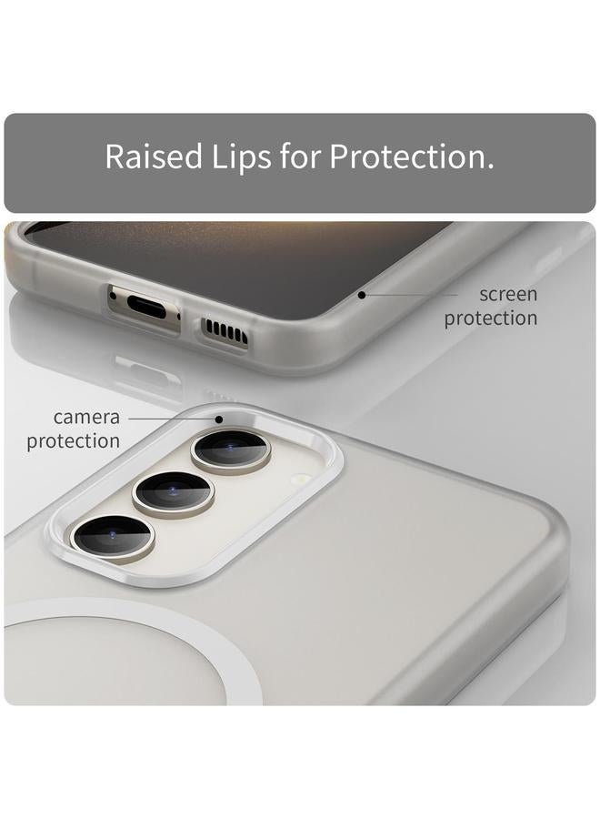 اس-توب جراب لهاتف Samsung Galaxy S23 5G MagSafe Frosted شفاف TPU + PC جراب هاتف بتغطية كاملة - Image 5