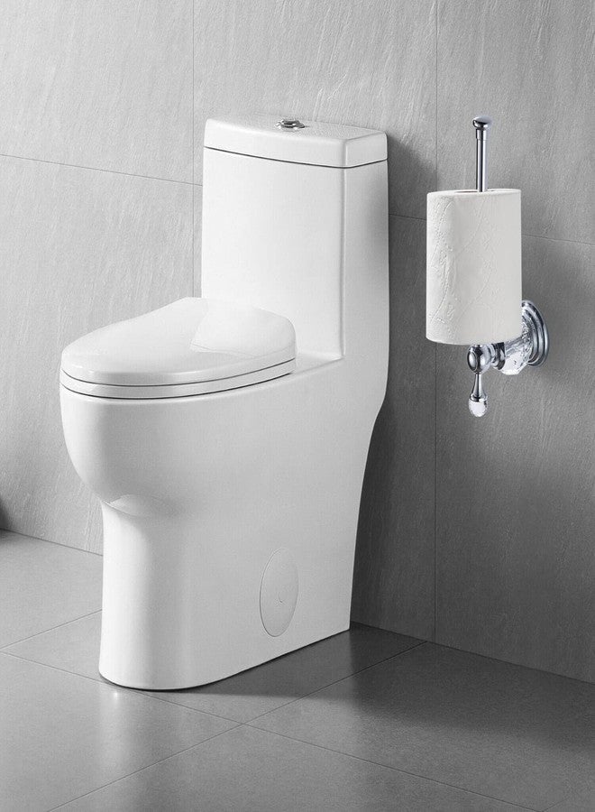 BATHSIR Crystal Toilet Paper Holder, SilverToilet Roll Holder Modern Bathroom Accessories Zinc Alloy Tissue Hanger Wall Mounted - Image 3
