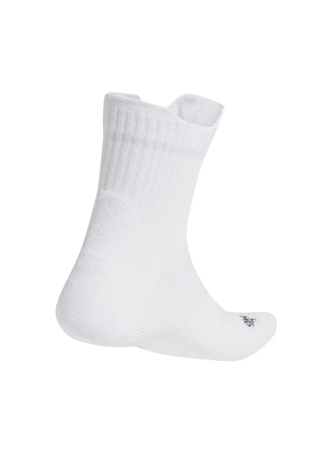 اديداس Adidas Runxcshnd Sock White Running Socks For Unisex 2 - 3.5