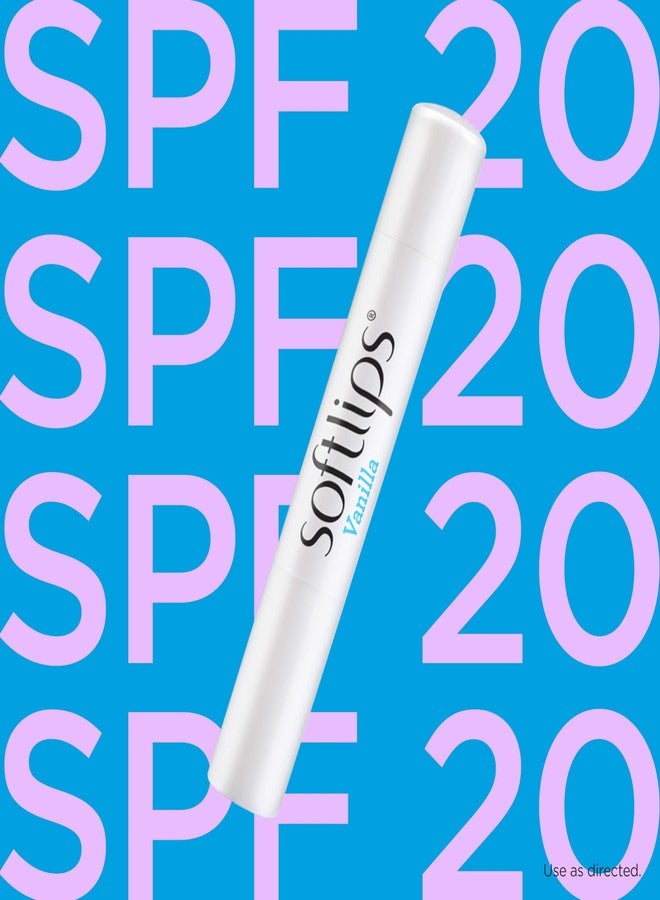 Softlips Daily Lip Moisturizer for Dry Lips, Vanilla Flavored Lip Balm, SPF 20 (12 Twin Packs for 24 Slim Sticks Total - Image 4