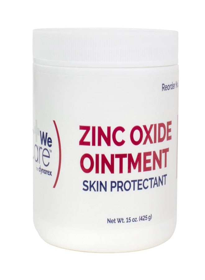 Dynarex Zinc Oxide Ointment, Soothes, Prevents, and Relieves Diaper Rash, Chaffed Skin, and Irritation, White, 1 Count - 15 oz. Jar of Ointment - Image 1