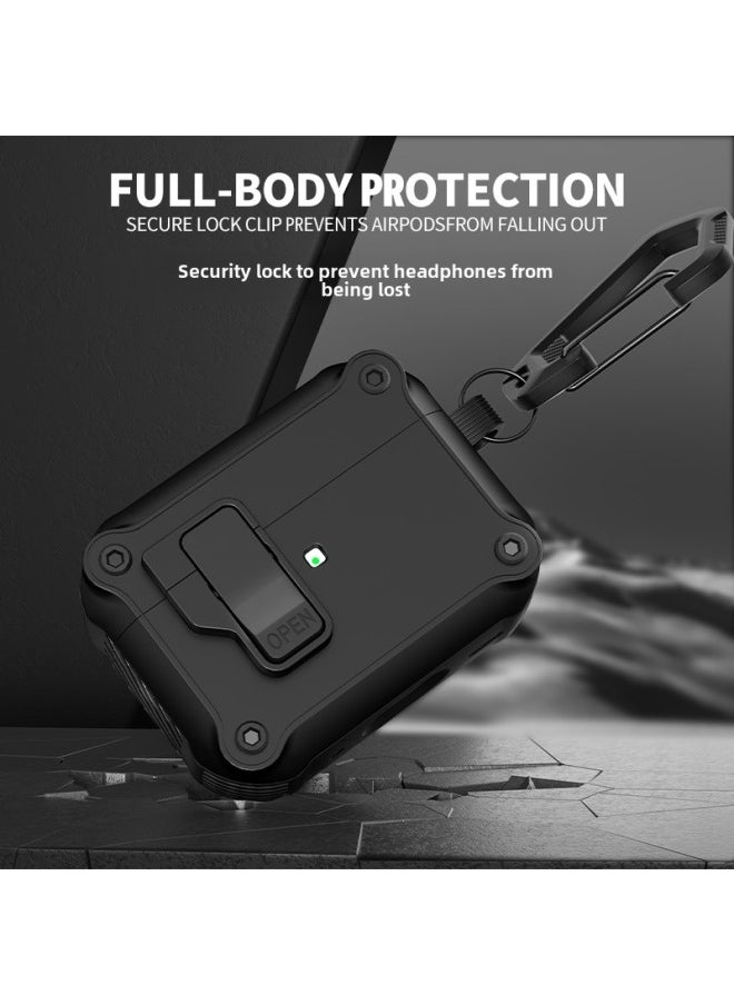 Generic - Airpods4 Protective Case For ApplePro2 Second Generation Protective Case Automatic Elastic Cover Airpod Noise Reduction Bluetooth Earphone Case-Colour:Red-Model:For AppleAirpods Pro - Image 1