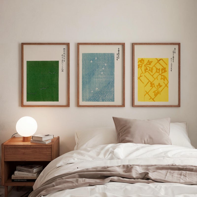 TNESSENTIAL Set of 3 Taguchi Tomoki Prints, Japanese Wall Art, Yatsuo no Tsubaki Poster Set, Japanese Posters, Minimalist Wall Art, Japandi Home Decor - Image 3