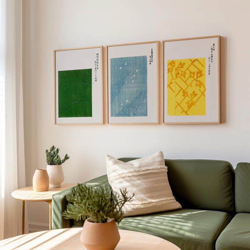 TNESSENTIAL Set of 3 Taguchi Tomoki Prints, Japanese Wall Art, Yatsuo no Tsubaki Poster Set, Japanese Posters, Minimalist Wall Art, Japandi Home Decor - Image 4