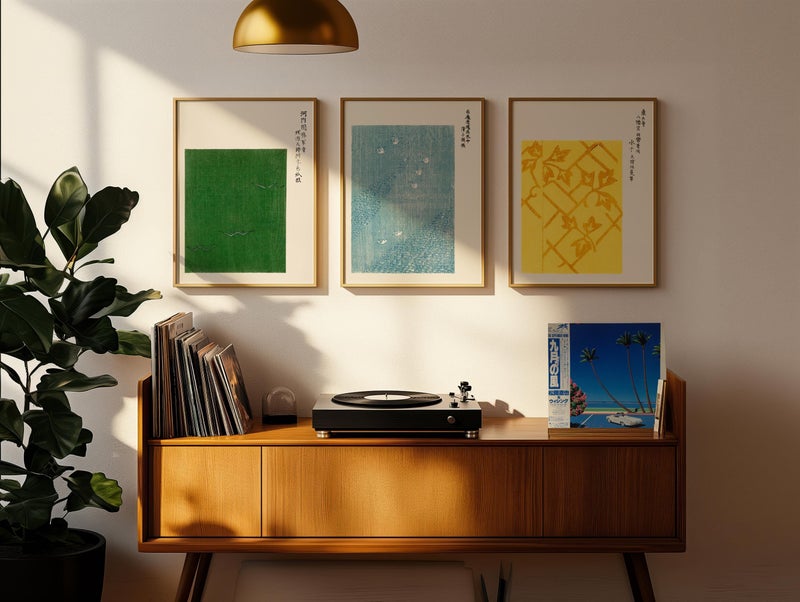 TNESSENTIAL Set of 3 Taguchi Tomoki Prints, Japanese Wall Art, Yatsuo no Tsubaki Poster Set, Japanese Posters, Minimalist Wall Art, Japandi Home Decor - Image 2