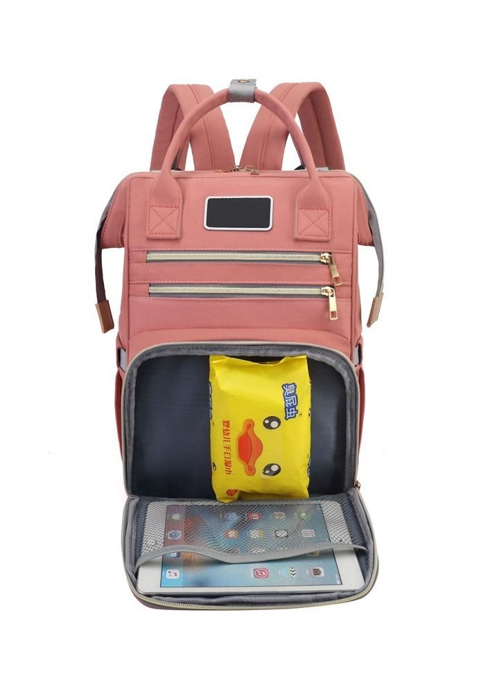 VInedi - Mommy bag large capacity mother and baby bag multifunctional backpack diaper bag trailer travel mommy backpack - Image 1