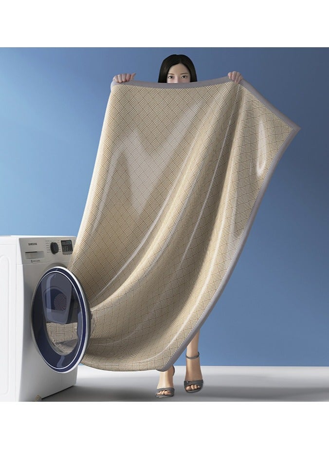 طيب نور طقم ملاءة سرير من خيوط السيليكون المثلج بالعشبة الصينية - مقاس كينج 200×180 سم مبرد صيفي مع 2 وسادة، قابل للغسل في الغسالة، رفيع ومسامي للمكيّفات - يشمل حقيبة تخزين فاخرة - Image 5