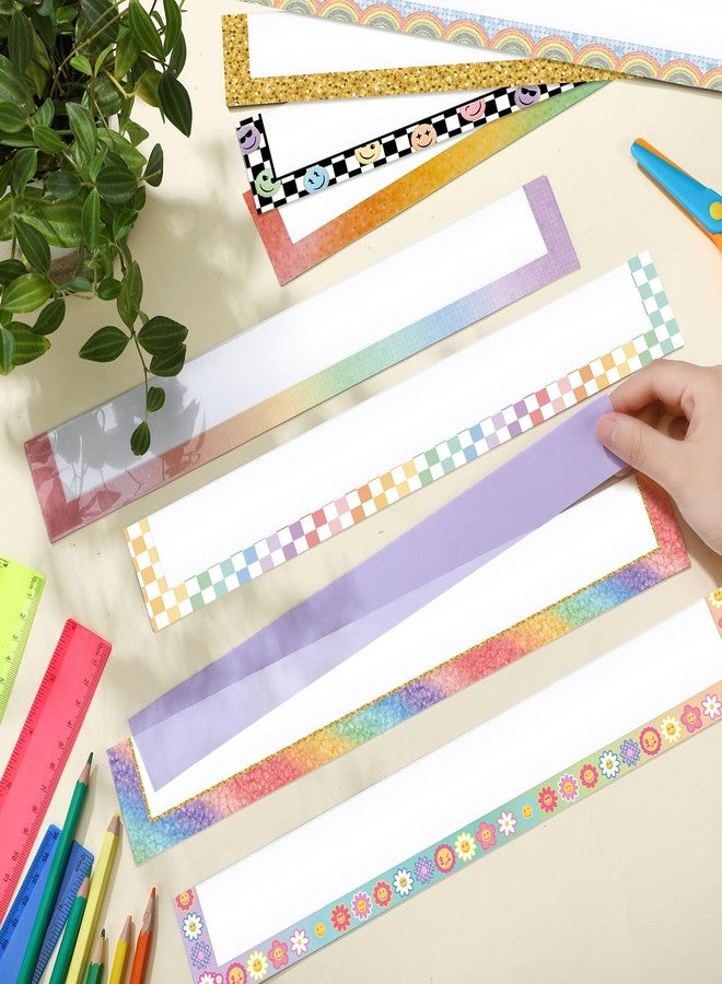 Feifeiya 8 Pcs Magnetic Pocket for Whiteboard 14x2'' Magnetic Pocket Chart Sentence Strip Holder for Classroom Chalkboard Bulletin Board Teacher Student Back to School Gift(Rainbow) - Image 4