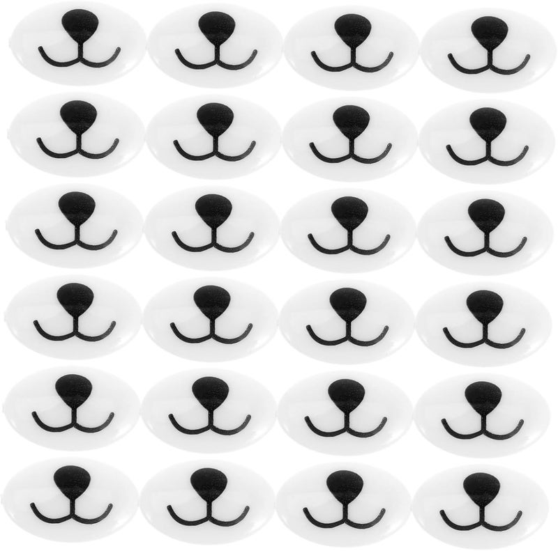 OSALADI 100Pcs Cloth Animal Mouth and Safety Nose for DIY Stuffed Animals Durable Doll Making Supplies for Crochet Plush Doll Projects for Beginners - Image 1