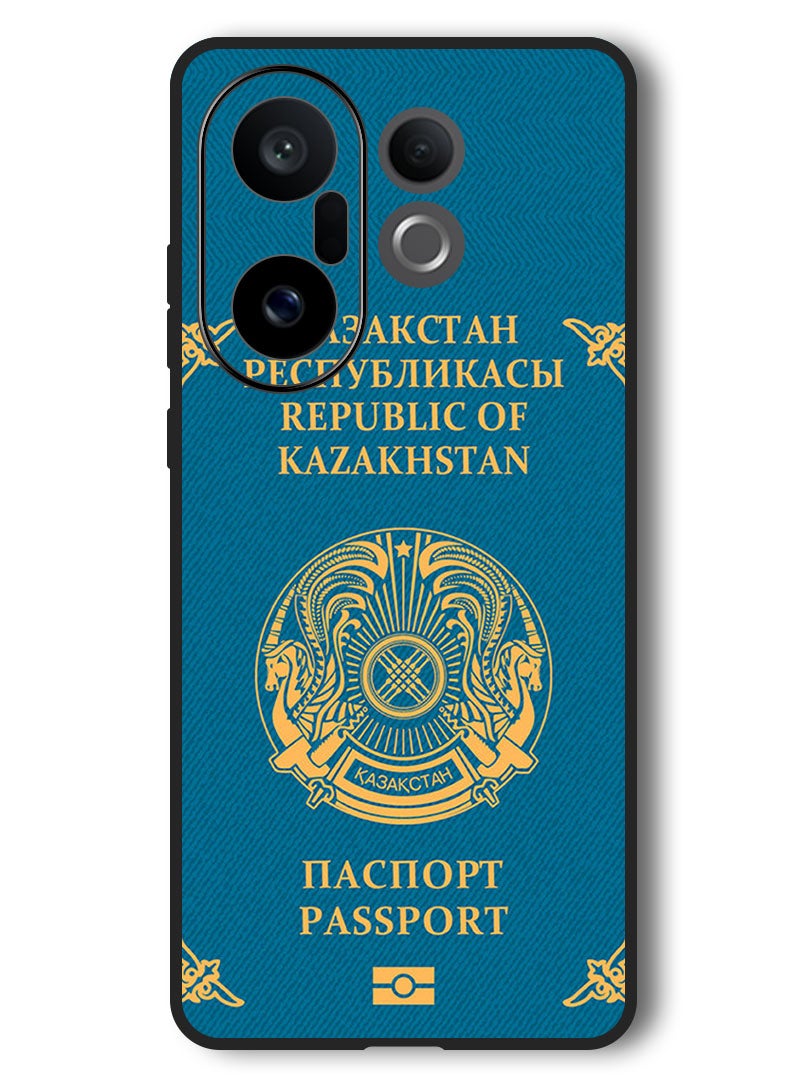 Theodor Case Compatible with Vivo X200 FE 6.31 Inch Protection Shockproof Bumper Cover Kazakhstan Passport - Image 1