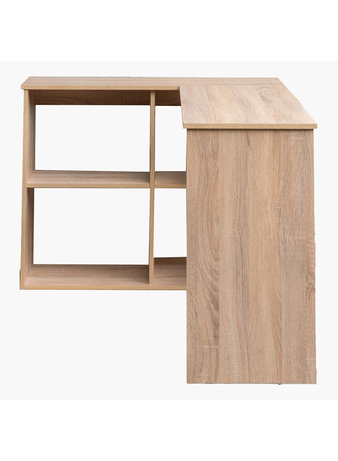 Home Box Jazz Corner Study Desk With Bookcase 120 x 75 x 100 cm - Image 3