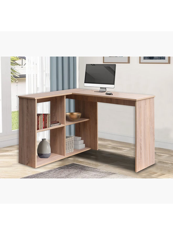 Home Box Jazz Corner Study Desk With Bookcase 120 x 75 x 100 cm - Image 1