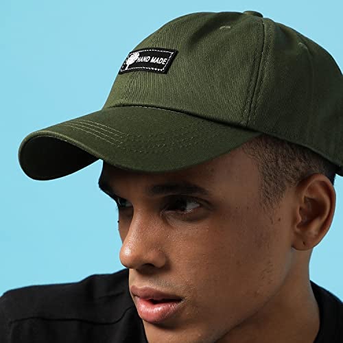 French Accent Men Green Solid Baseball Cap with Sunglasses for Outdoor Everyday Wear | UV Protection | Lightweight | Packable | Quick-Drying | Fashion Casual Headwear Accessories for Men and Boys - Image 2