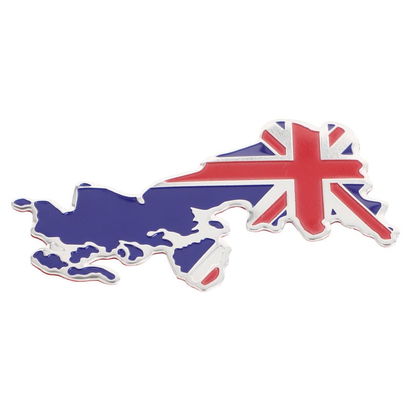 Union Jack Car Sticker Aluminum Alloy UK Flag Decal Exterior Decoration Emblem - Image 2