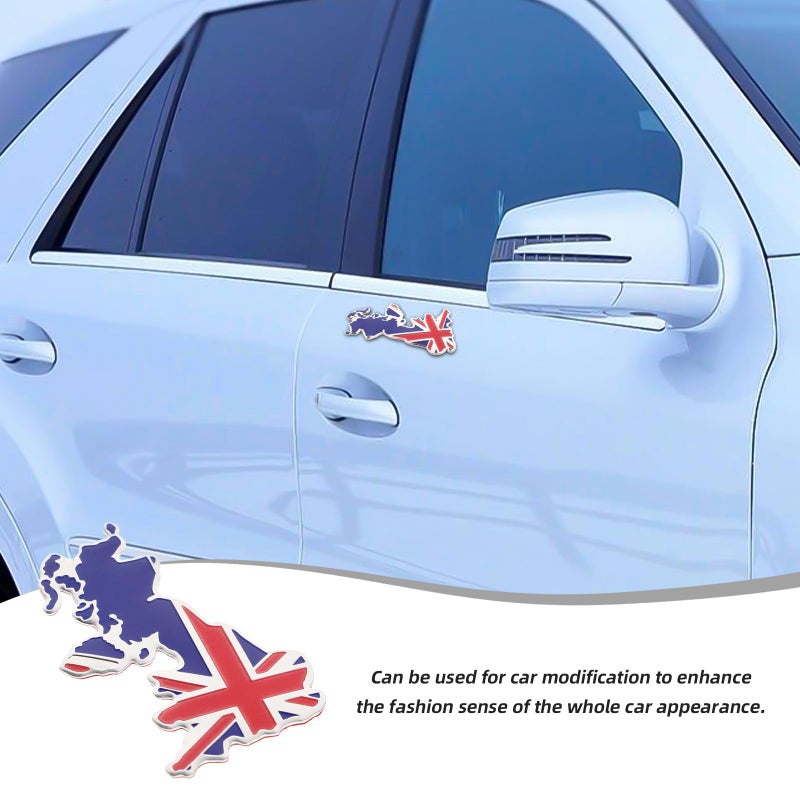 Union Jack Car Sticker Aluminum Alloy UK Flag Decal Exterior Decoration Emblem - Image 4