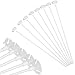 Horolas 100 Pieces Balloon Sticks Holders with Cups 16 Inch for Party Birthday Wedding Anniversary Decoration White - Image 4