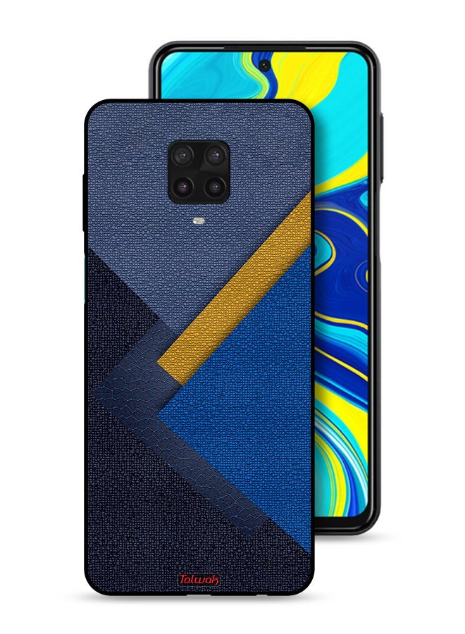 Tolwak Xiaomi Redmi Note 9 Pro Protective Case Cover Triangles Leather Shades Pattern - Image 1