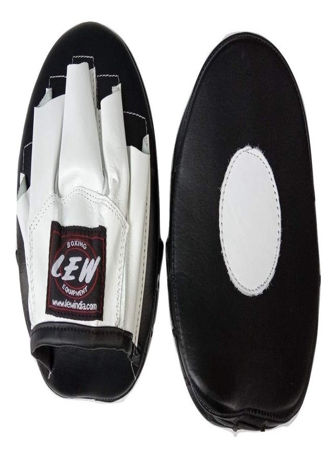 LEW Black/White Pre Curved Boxing/Kick Boxing Cuban Focus Pad - Image 1
