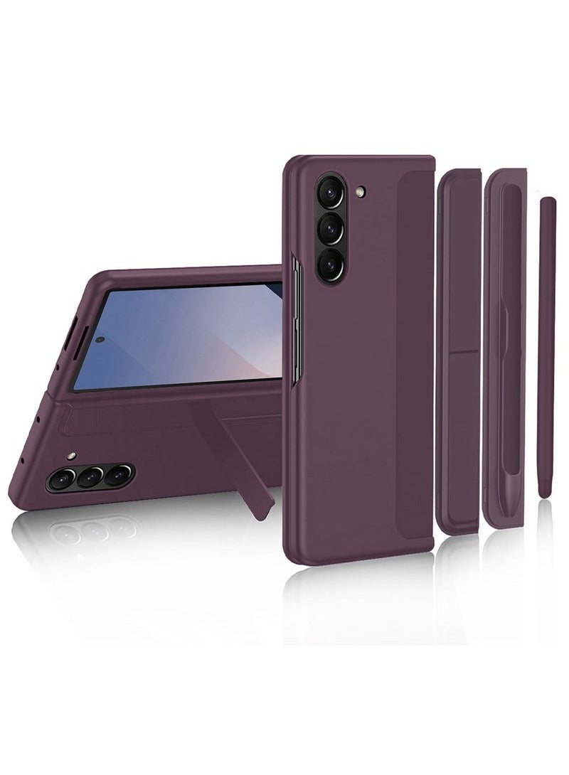 CATANES ( Case for Galaxy Z Fold 6 ) Premium Samsung Galaxy Z Fold 6 Case with Built-in S Pen Holder Sleek Protection for Your Foldable Maroon Color - Image 1