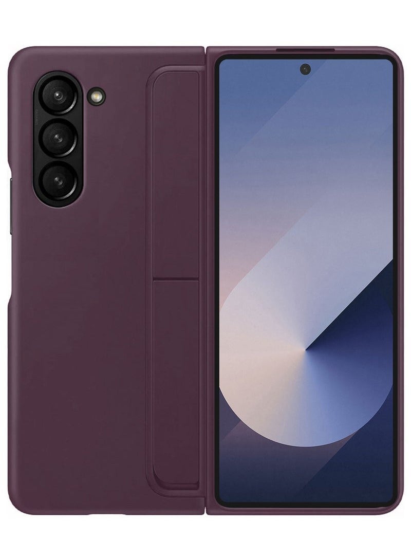 CATANES ( Case for Galaxy Z Fold 6 ) Premium Samsung Galaxy Z Fold 6 Case with Built-in S Pen Holder Sleek Protection for Your Foldable Maroon Color - Image 2