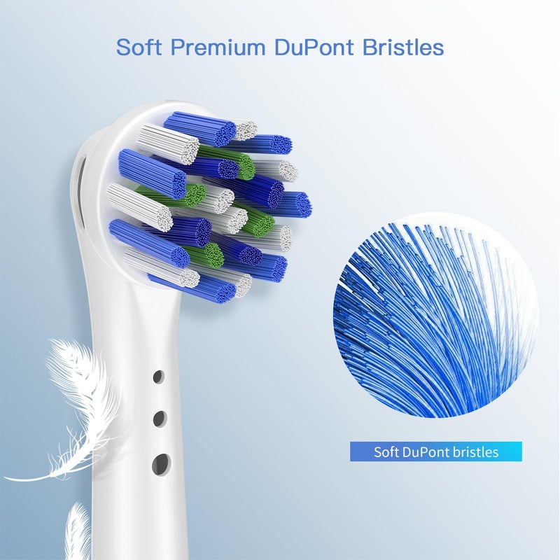 TINGOX Replacement Toothbrush Heads for Oral B Braun, 8 Pack Professional Electric Toothbrush Heads, Precision Clean Brush Heads Refill Compatible with Oral-B 7000/Pro 1000/9600/ 5000/3000/8000 (8pack) - Image 4