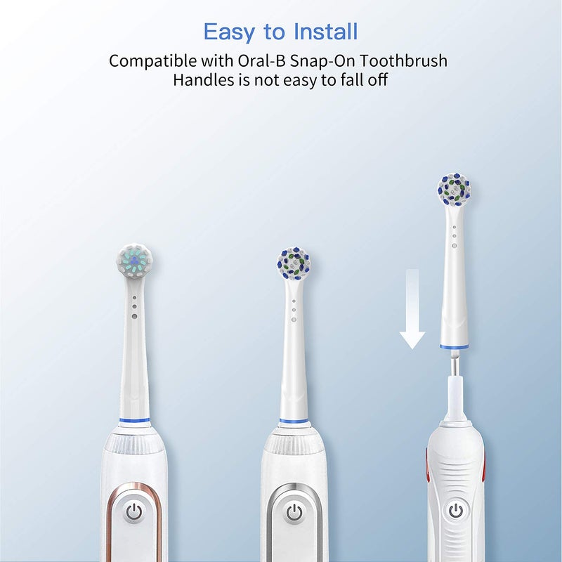 TINGOX Replacement Toothbrush Heads for Oral B Braun, 8 Pack Professional Electric Toothbrush Heads, Precision Clean Brush Heads Refill Compatible with Oral-B 7000/Pro 1000/9600/ 5000/3000/8000 (8pack) - Image 5