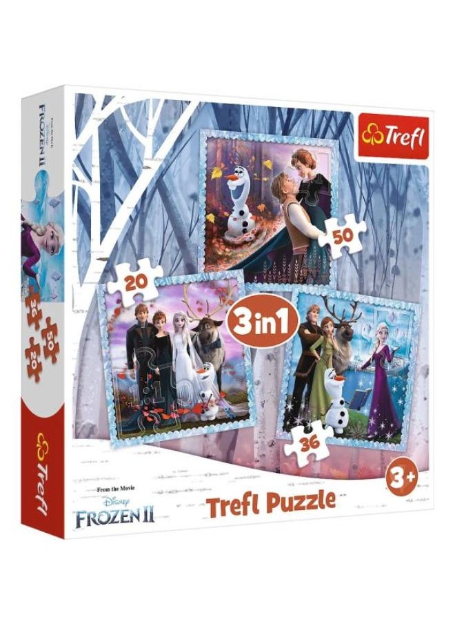 Trefl Trefl Puzzles - "3in1" - The magical story / Disney Frozen 2 
