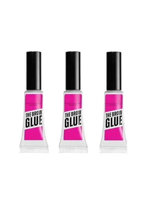 The Brow Glue Extreme Hold Eyebrow Setting Gelc Clear Of two pieces