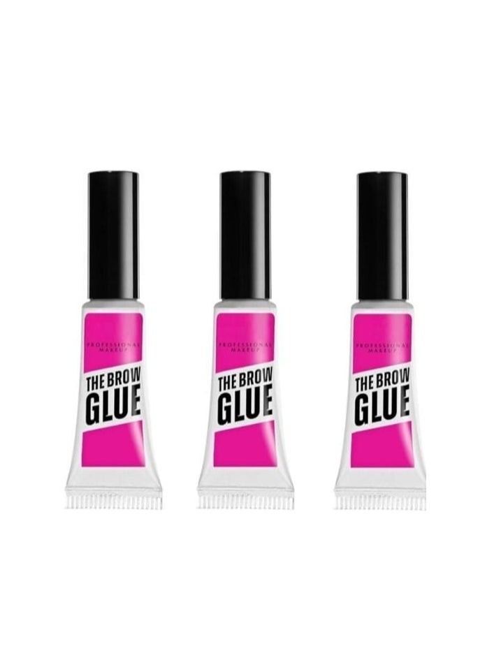 The Brow Glue Extreme Hold Eyebrow Setting Gelc Clear Of two pieces