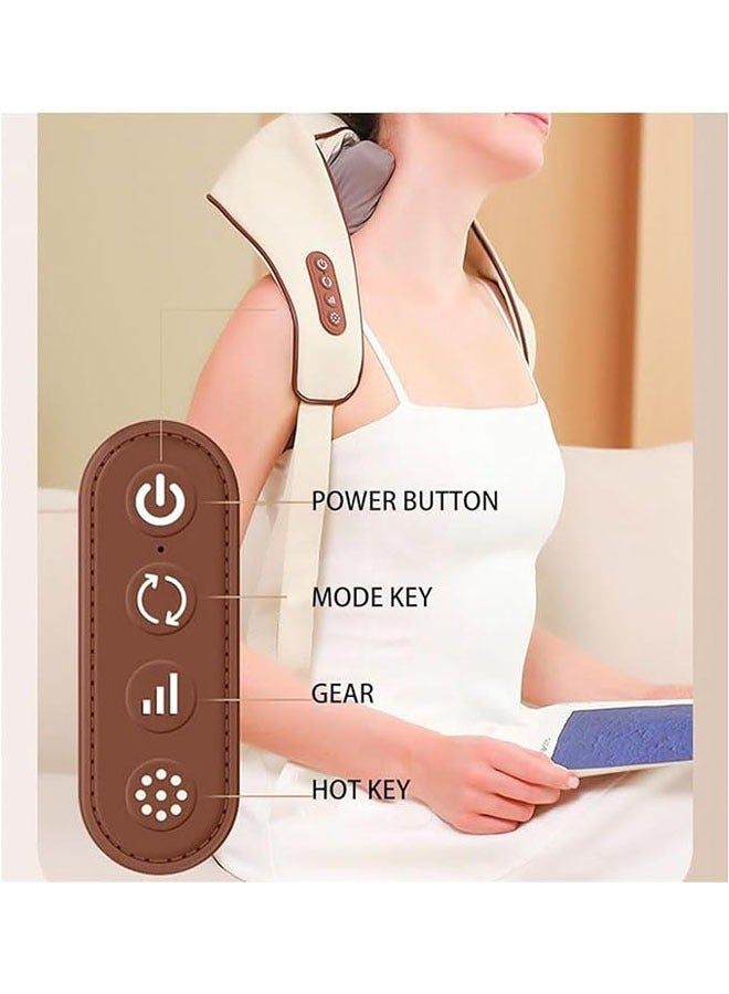 Generic New Shoulder Hot Massager, Neck Massager, Human Body Simulation Neck Massager, 3D Deep Kneading Neck and Back Shiatsu Massager, Simulating Manual Massage - Image 2