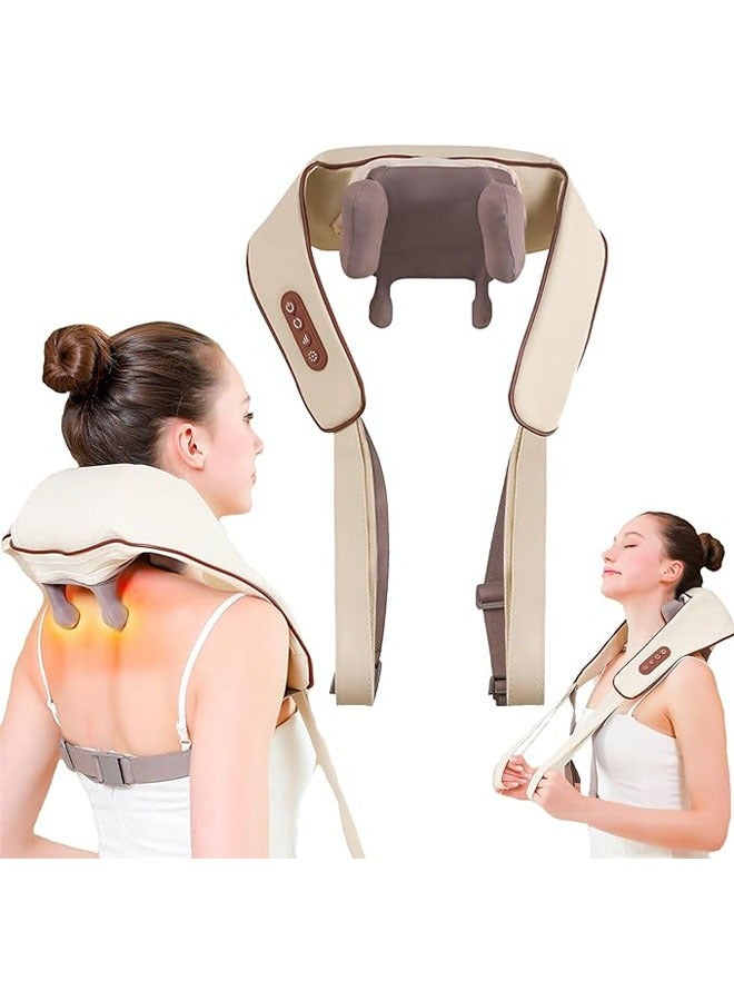 Generic New Shoulder Hot Massager, Neck Massager, Human Body Simulation Neck Massager, 3D Deep Kneading Neck and Back Shiatsu Massager, Simulating Manual Massage - Image 1