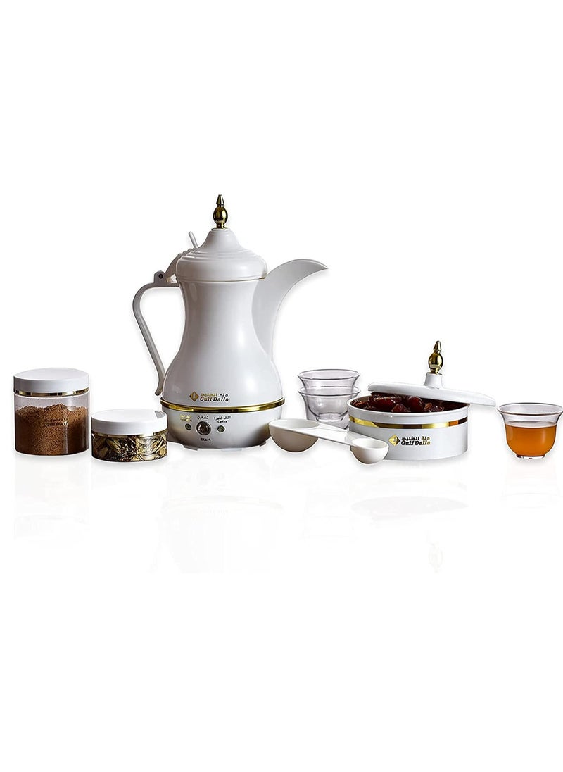 Gulf Dalla Gulf Dalla Coffee Maker – 400ml, 850W, with Cardamom Function – Full Set  - Image 1