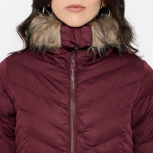 Duke Stardust Women Full Sleeve Quilted Jacket (SDZ4168_Wine_XL) - Image 3