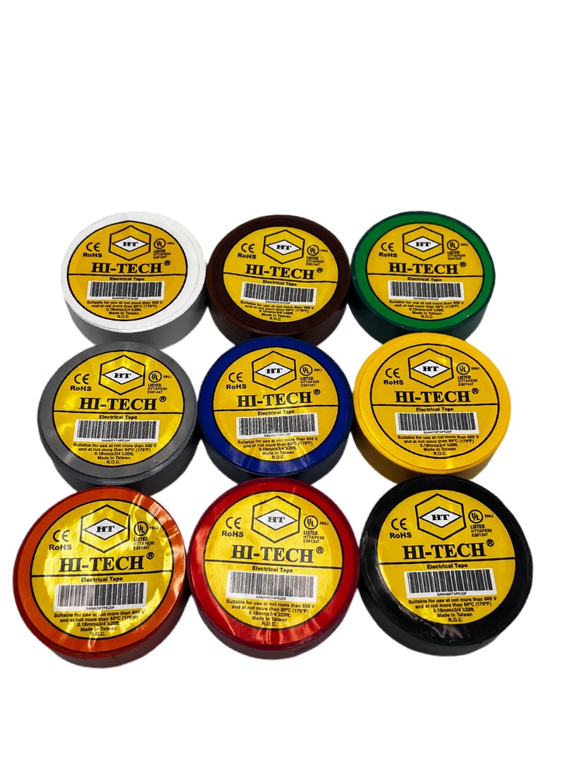 Hi-Tech Electrical Tape - Pack of 10 (Gray) - Image 5