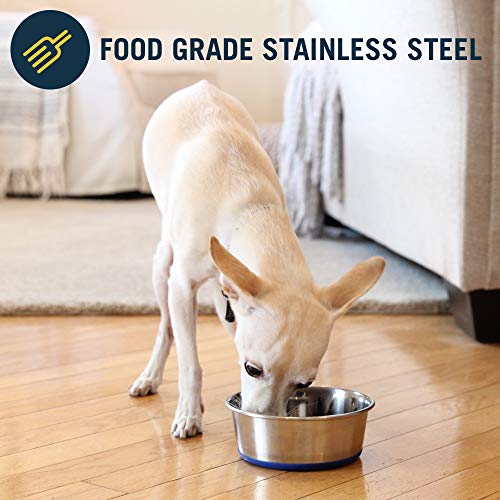 Our Pets OurPet's DuraPet Premium Dishwasher Safe Stainless Steel Dog Bowl for Food or Water [Multiple Sizes for Small to Large Dogs] in Traditional or Wide Base Design - 2.25 Cup - Image 3