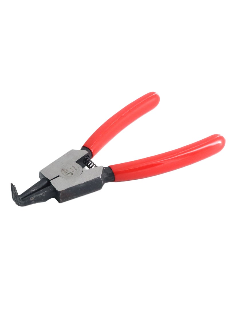 jetechtool Jetech Mini Bent Nose Pliers for Jewelry Making 4-1/2 Inches (120mm) Curved Jaws Small Thin Needle Nose, External Snap Ring Pliers, Precision Fine Pliers Professional Beading Tool Hobby Craft - SR-5D - Image 1