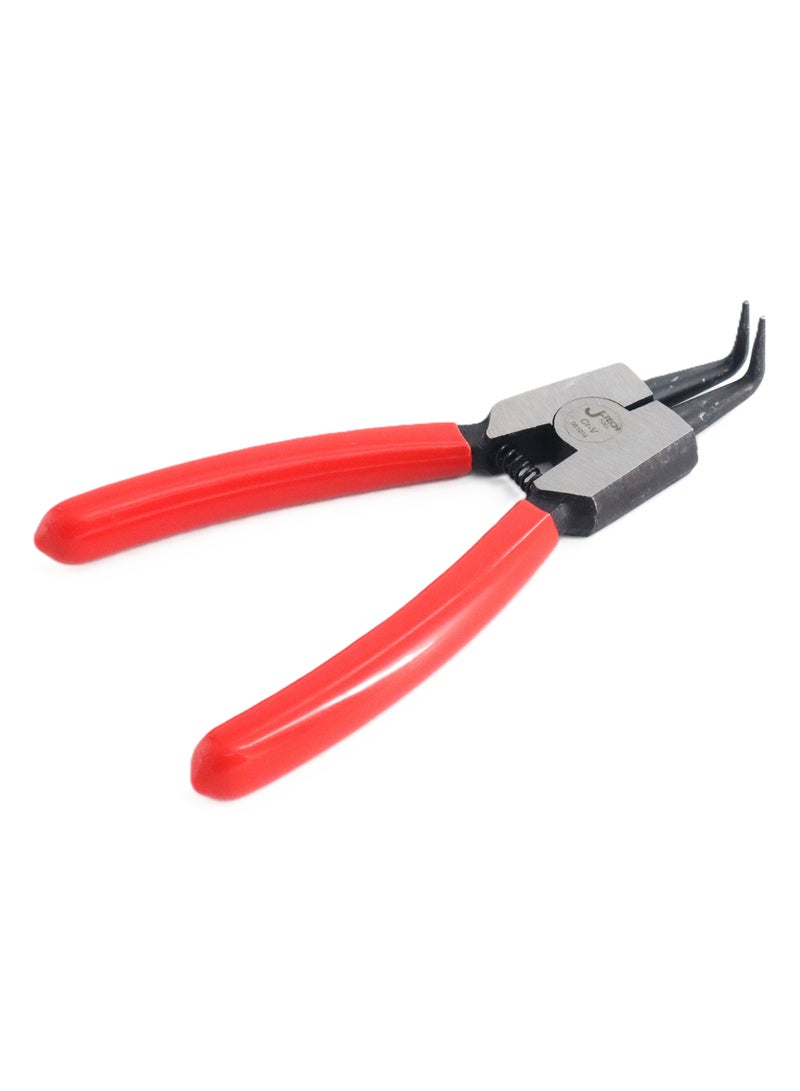 jetechtool Jetech Mini Bent Nose Pliers for Jewelry Making 4-1/2 Inches (120mm) Curved Jaws Small Thin Needle Nose, External Snap Ring Pliers, Precision Fine Pliers Professional Beading Tool Hobby Craft - SR-5D - Image 5