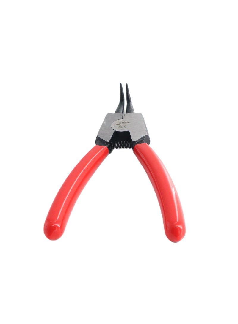 jetechtool Jetech Mini Bent Nose Pliers for Jewelry Making 4-1/2 Inches (120mm) Curved Jaws Small Thin Needle Nose, External Snap Ring Pliers, Precision Fine Pliers Professional Beading Tool Hobby Craft - SR-5D - Image 4