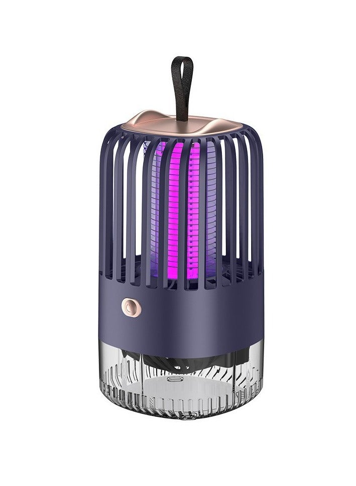 Bluejw Mosquito Lamp Fan, Suction Fly Lamp, Electric Shock Mosquito Killer, Mosquito Repellent Artifact, Portable Insect Fly Trap, Fly Zapper for Home, Backyard, Patio, Camping (Blue)  - Image 5