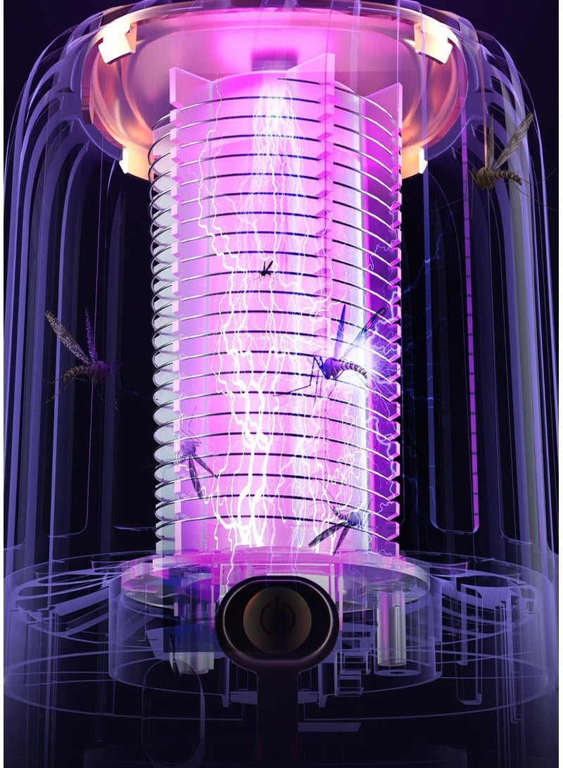 الأزرق جي دبليو قاتل إلكتروني محمول قابل لإعادة الشحن، قوي، يعمل بالأشعة فوق البنفسجية، قاتل للحشرات والدبابير، مناسب للمنزل والفناء والتخييم - Image 4