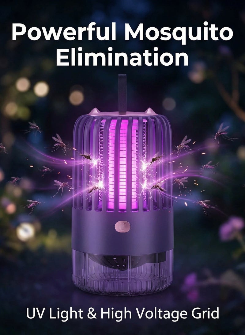 الأزرق جي دبليو قاتل إلكتروني محمول قابل لإعادة الشحن، قوي، يعمل بالأشعة فوق البنفسجية، قاتل للحشرات والدبابير، مناسب للمنزل والفناء والتخييم - Image 3
