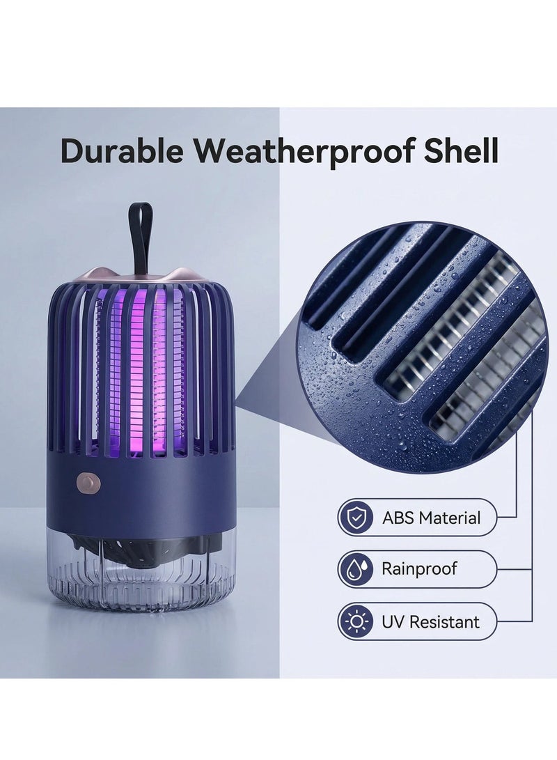 الأزرق جي دبليو قاتل إلكتروني محمول قابل لإعادة الشحن، قوي، يعمل بالأشعة فوق البنفسجية، قاتل للحشرات والدبابير، مناسب للمنزل والفناء والتخييم - Image 5