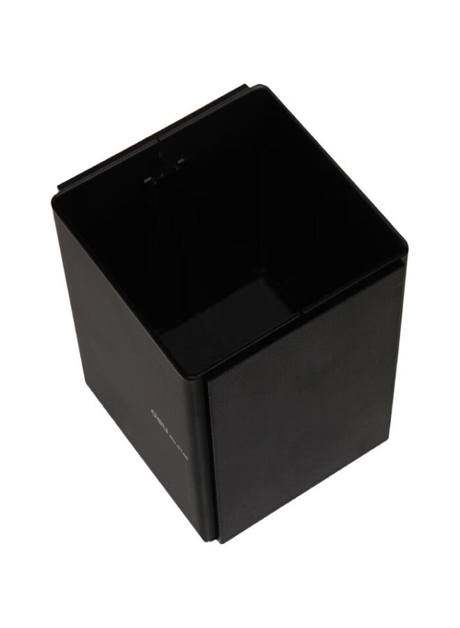 Deli [Back To School Essential] Deli Metal Steel Desktop Pen Holder, Business Office Storage Box, Black 9146 - Image 3