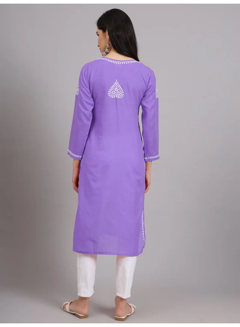 الايا كورتا شيكانكاري قطنية مطرزة يدويًا للسيدات -AL3997