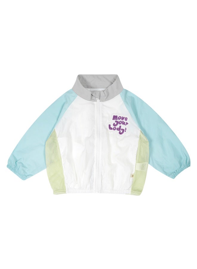 Minizone Children's Sunscreen Clothing For Boys And Girls Sunscreen Clothing Mesh Thin Anti-uv Jacket Summer Skin Clothing