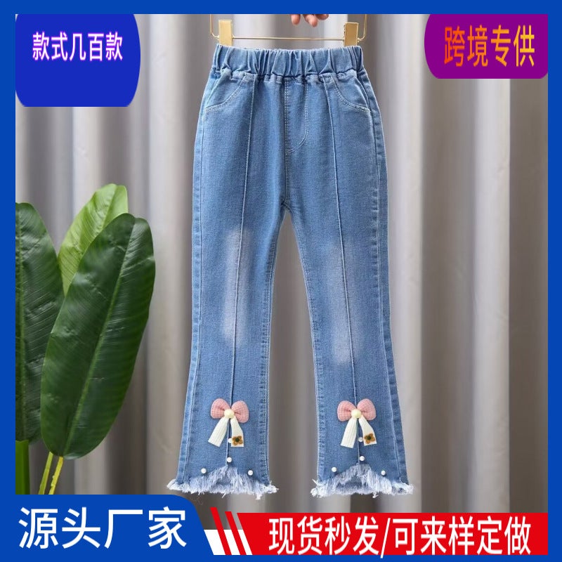 Manufacturer 2026 Children'S Jeans Kids' Pants Children'S Clothing Girls' Pants Dropshipping For Young Children - Image 2
