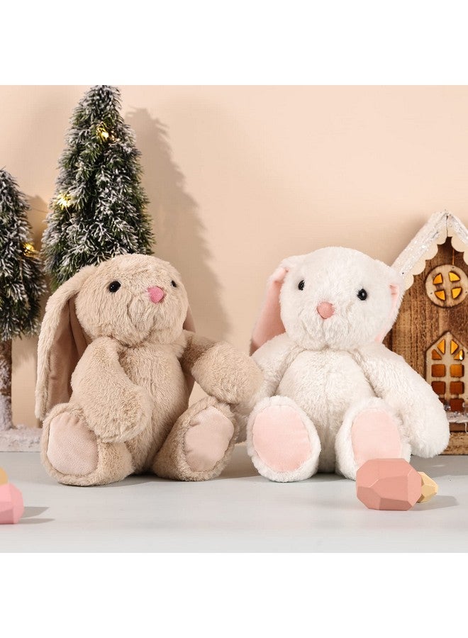 تي سي باني لعبة محشوة على شكل أرنب صغير من TCBunny، مناسبة لوقت النوم، مناسبة كهدية عيد الفصح للبنات والأولاد والأطفال، مقاس 11 بوصة (أبيض) - Image 5
