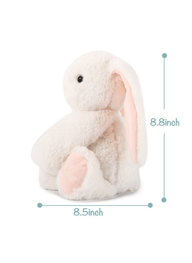 تي سي باني لعبة محشوة على شكل أرنب صغير من TCBunny، مناسبة لوقت النوم، مناسبة كهدية عيد الفصح للبنات والأولاد والأطفال، مقاس 11 بوصة (أبيض) - Image 4