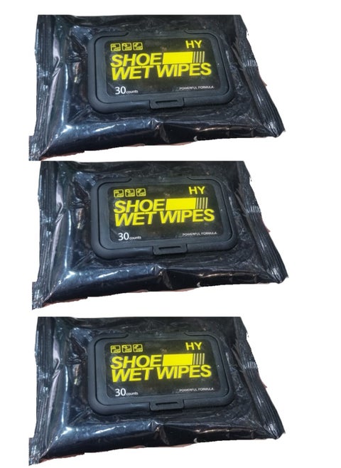Shoe Cleaning Wet Wipes Pack Of 30 x 3