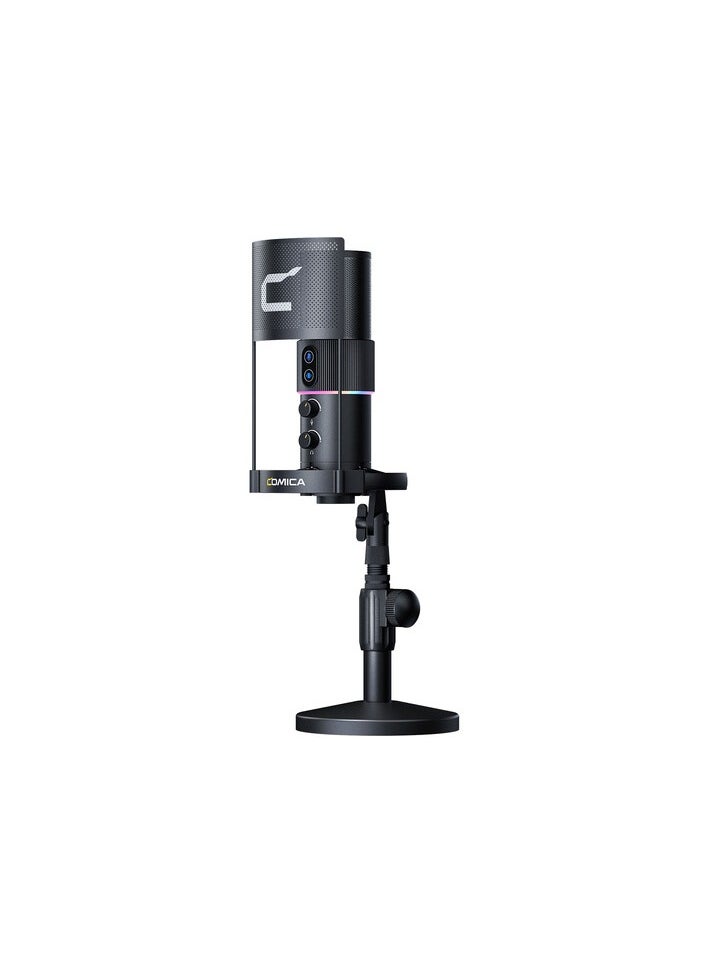 COMICA Comica Audio STA-U2D RGB USB Condenser Microphone Kit Black (Black)  - Image 1